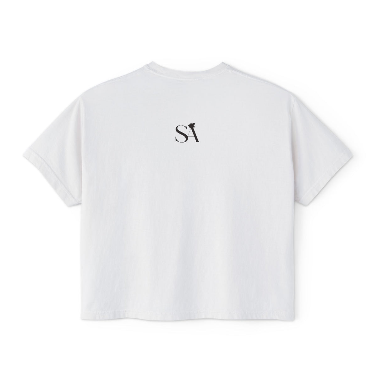 Second Gen Women's Boxy Tee — Minimal Retro Logo Crop Top