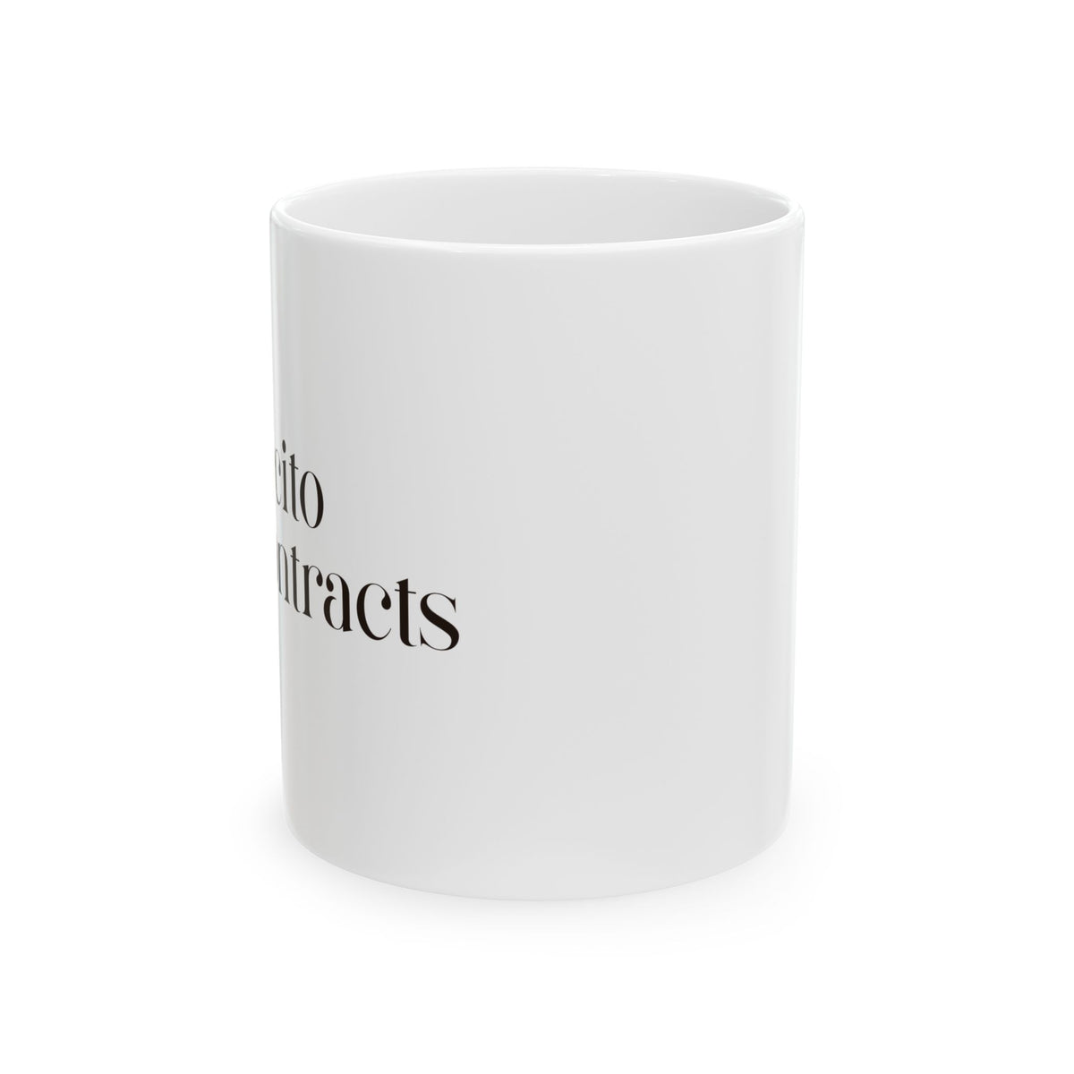 Cafecito & Contracts — Ceramic Mug