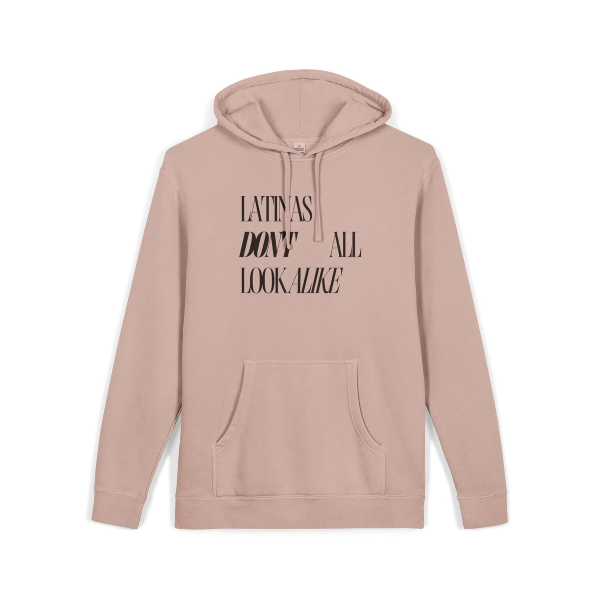'Latinas Don't All Look Alike' Pigment-Dyed Statement Hoodie