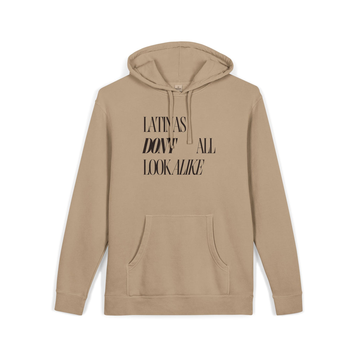 'Latinas Don't All Look Alike' Pigment-Dyed Statement Hoodie