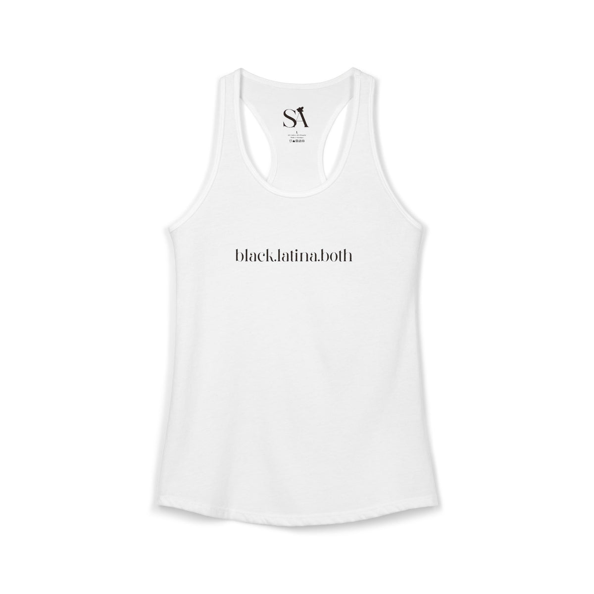 Black.Latina.Both — Racerback Tank